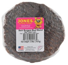 Bark Burgers โ 2 Pack Beef Blend Chewy Dog Treats, 4.25" Diameter, USA-Made