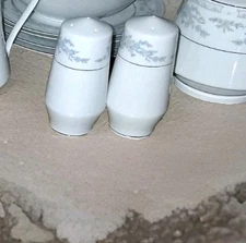 somerset by nl excel china . Blue Floral, With Silver Band. Place Setting For 4.