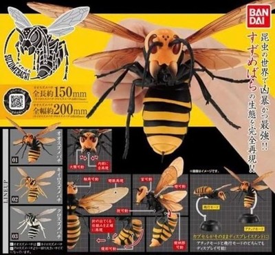 Creature Encyclopedia Hornet Komplettsatz 3 Gashapon Kapsel Spielzeug