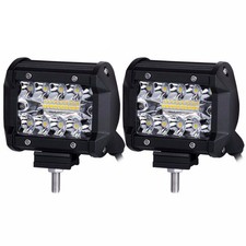 4 12v Led Work Light 2-10pcs Bar Flood Pod Driving Off-road Tractor 4wd Usa 4 12v Led Work Light 2-10pcs Bar Flood Pod Driving Off-road Tractor 4wd Usa
