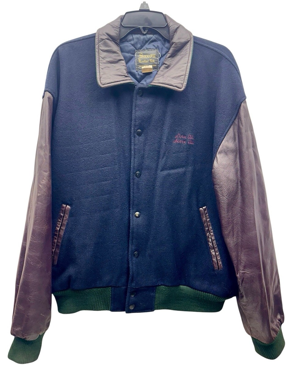 VINTAGE Hard Rock Cafe Medium Love All Serve Varsity Jacket