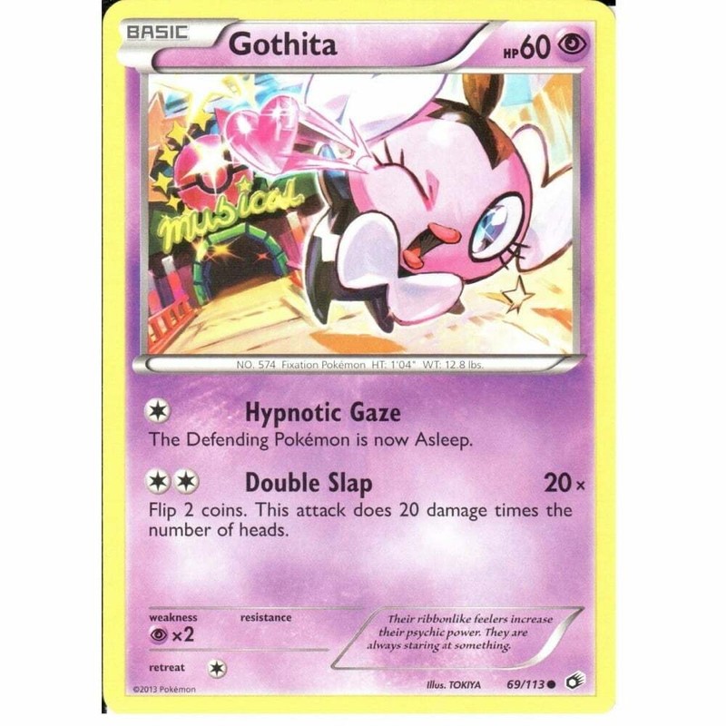 69/113 Gothita Common: Pokemon Trading Card Game BW-11 Legendary Treasures