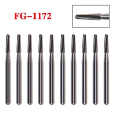 10*Dental Tungsten Carbide Tungsten Steel Bur for High Speed Handpiece FG1172 ty