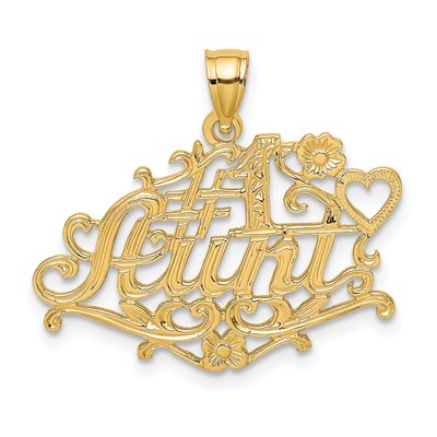 Avariah 14k Yellow Gold #1 AUNT Charm - 20.5mm