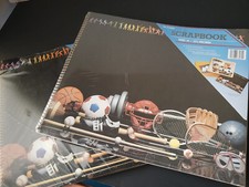 Set of 3 SCRAPBOOKS: 2 NEW  1 Partially USED 72 pages ea 11.75 in x 14 in 