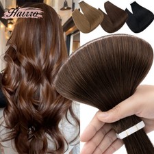 Tape In Extensions Real Remy Human Hair Thick Double Drawn Full Head 80PCS 200G