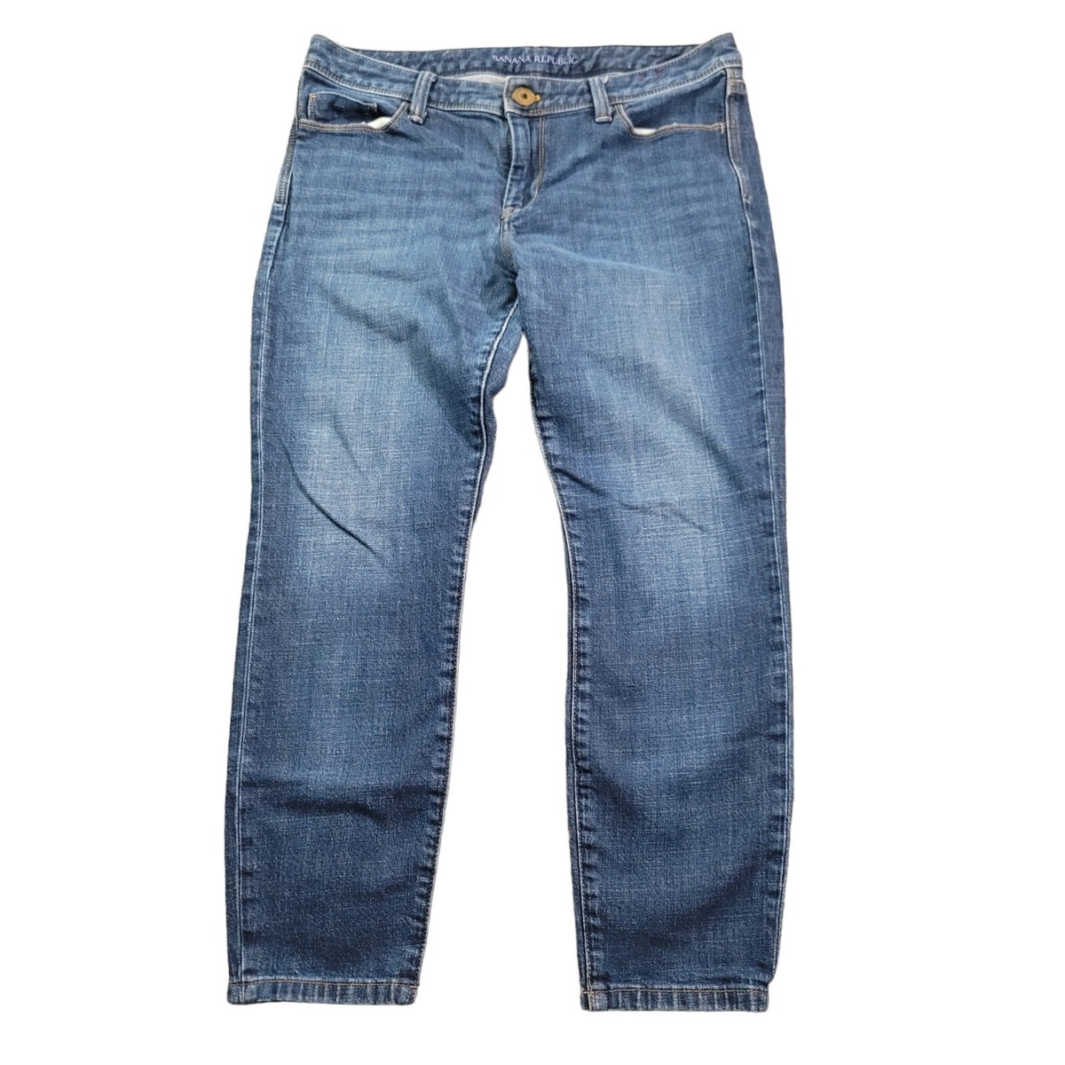 Banana Republic Women Skinny Jeans 29 Petite Blue Denim Cotton