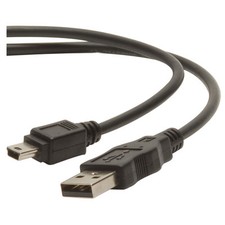 USB 2.0 Cable A to Mini B Black 2m 6.6 ft.