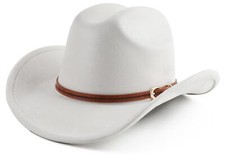 Cowboy Hat for Women and Men Wide Brim Western Cowgirl Hat US Alpha One Size ...