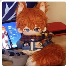 Anime Genshin Impact Game Tartaglia Childe Plush Doll 20cm Dress up Plushie Toy