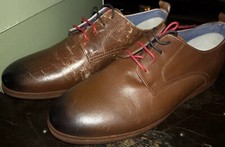 Ben Sherman Mario Leather Brown Shoe Men's Size 11-11.5 (Rare)