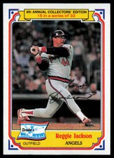 1984 Topps Drake's Big Hitters #15 Reggie Jackson NM or Better