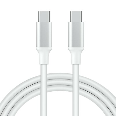 White 5ft USB Type-C to USB-C 3.1 Charging Cable M-Male for Huawei Xiaomi laptop