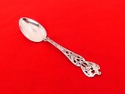 Beautiful Antique Watson Sterling Silver Large Floral Teaspoon Ae-18