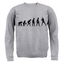 Evolution of Man Baseball - Adult Hoodie / Sweater - Base Ball Player Bat Love