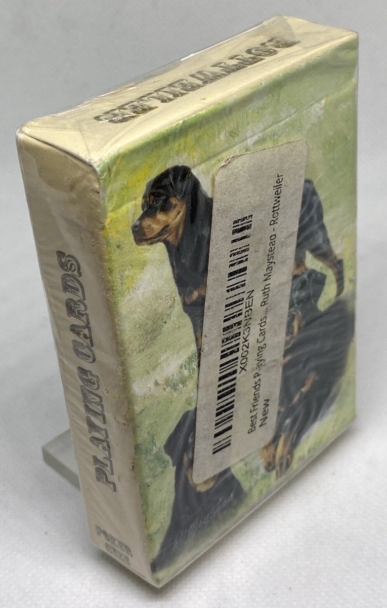 Best Friends Playing Cards - Rottweiler Deck By Ruth Maystead (Poker Size, Made In USA)