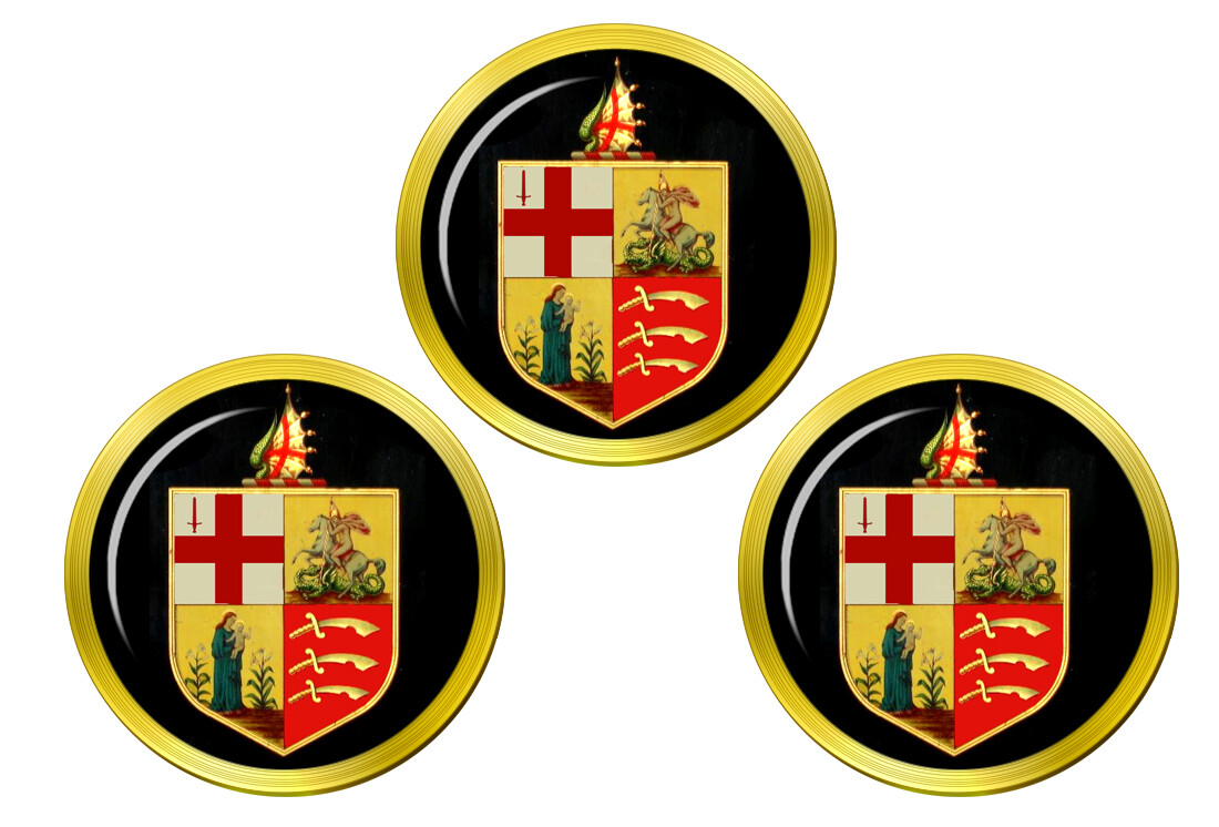 Eastern Counties Railway Crest Golf Ball Markers