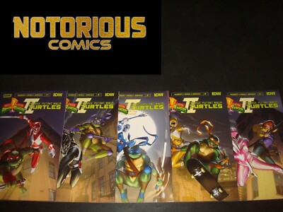 Mighty Morphin Power Rangers Teenage Mutant Ninja Turtles II Complete Set E
