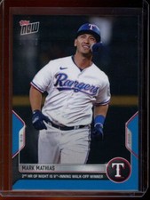 2022 Topps Now #897 Mark Mathias Blue Parallel Card #d 4/49