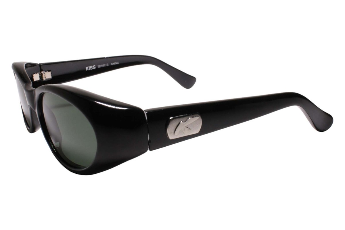 Y2K Glam Rock Aesthetics Genuine Vintage Funky Style Black Oval