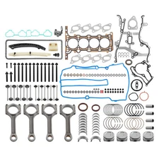 Engine Pistons Rebuild Rods Timing Gasket Kit For Chevy Cruze Buick 1.4L Turbo