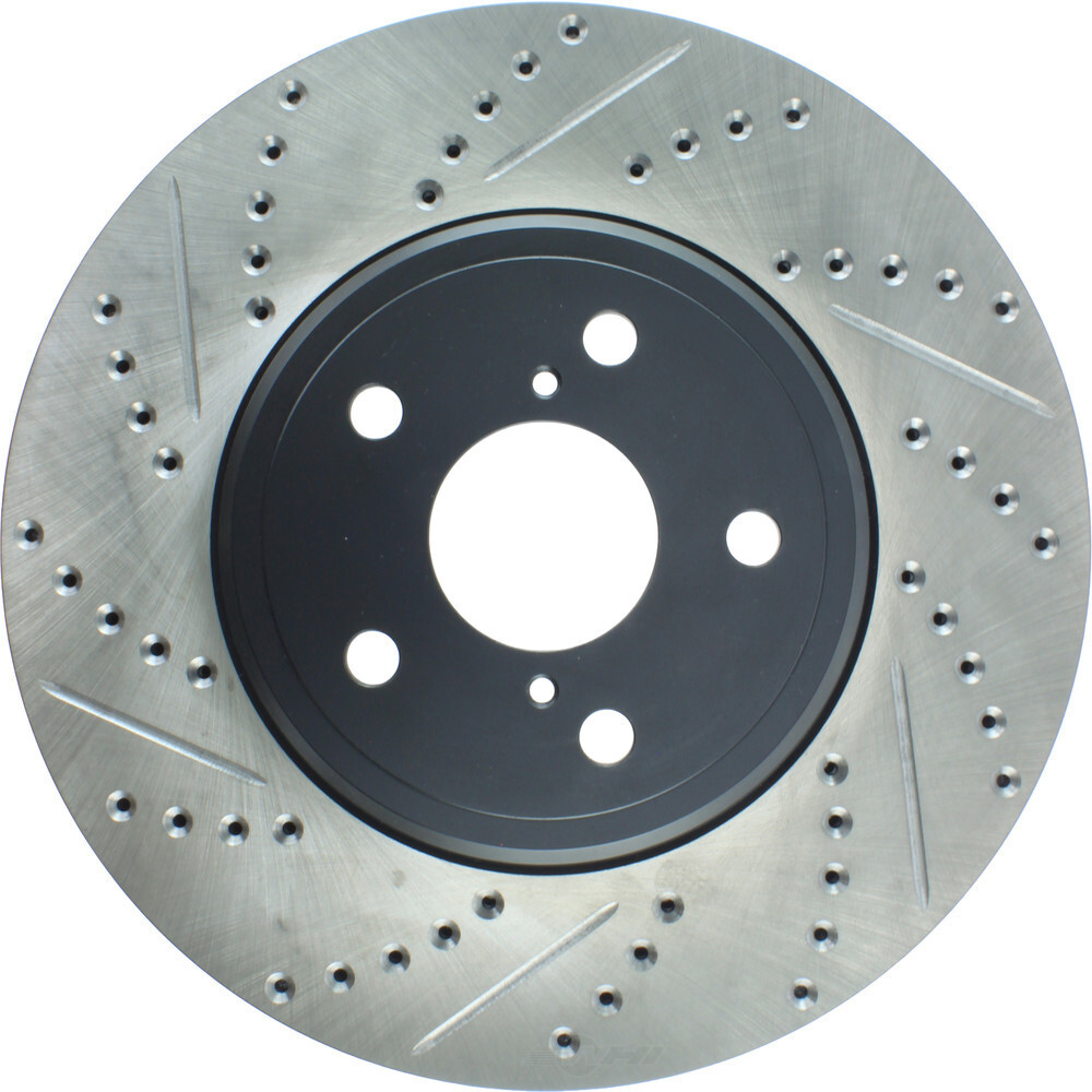 StopTech 01-05 Lexus IS300 / 02-10 Lexus SC430 Sport Slotted & Drilled Front Left Rotor main image 1