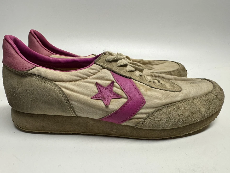 Zapatillas magenta vintage Converse L.A Olympics años 80 EE. UU. para hombre talla 9 Foto 4 de 4