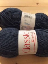 Classic Worsted weight yarn color 37530 dk slate blue 2 skeins