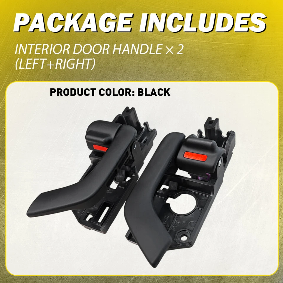 Pair For Hyundai Tiburon 03-08 Side Inside Interior Door Handle Front Right Left - Imagem 4 de 4