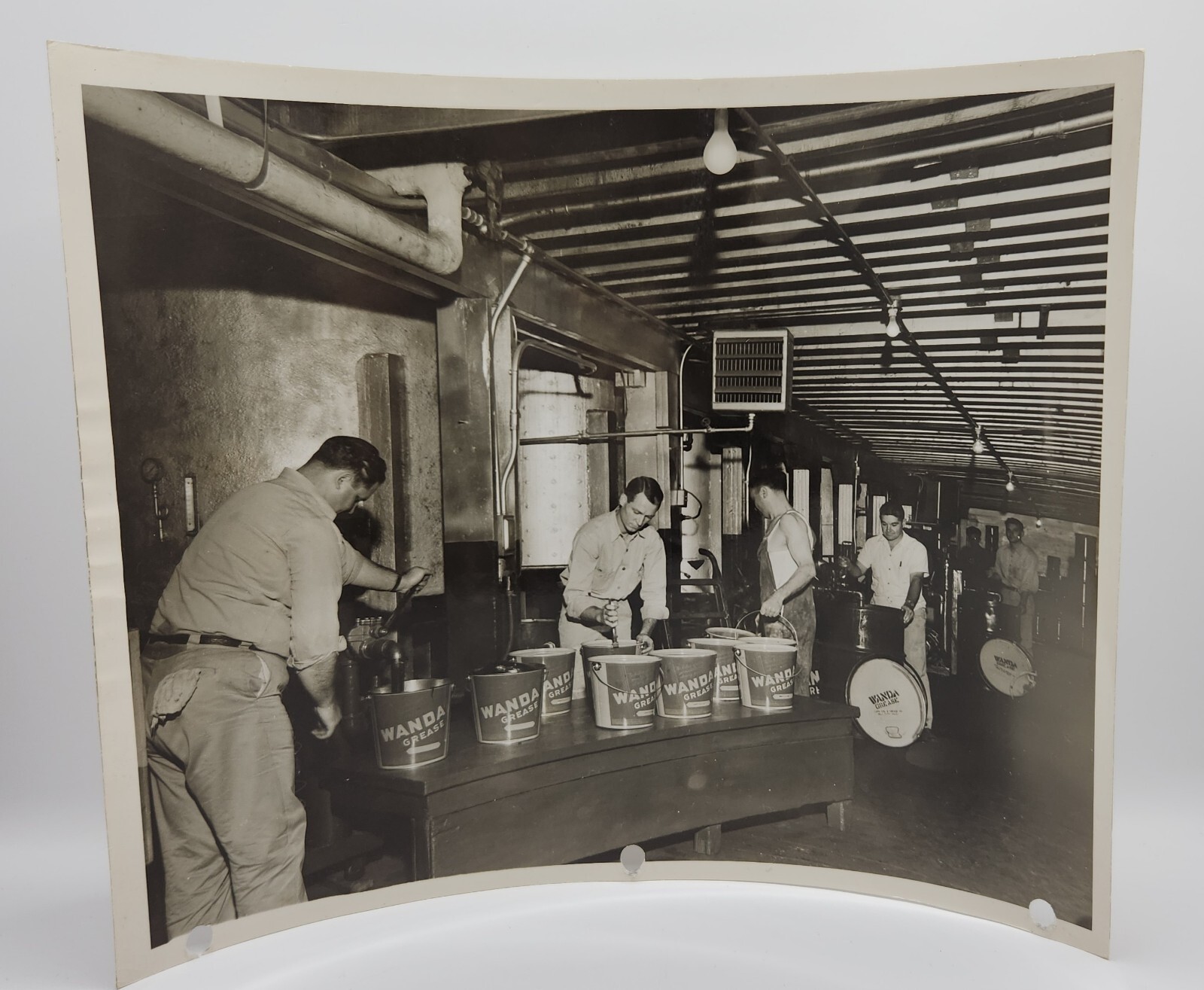 Wanda Cato Oil Warehouse Occupational Real Photograph Grease Can