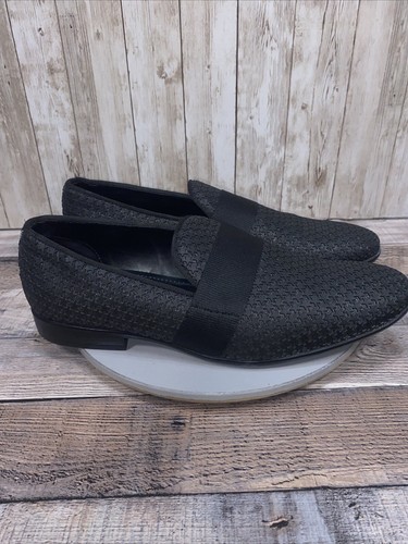 Aldo Mens Dress Shoes Black Stars Loafers Size 9 - Picture 6 of 14