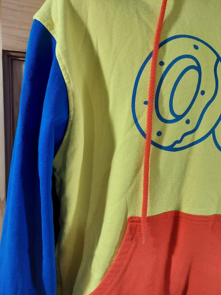 Odd Future Color Block Hoodie Yellow Blue Red OFWGKTA Men's Medium - Image 3 of 4