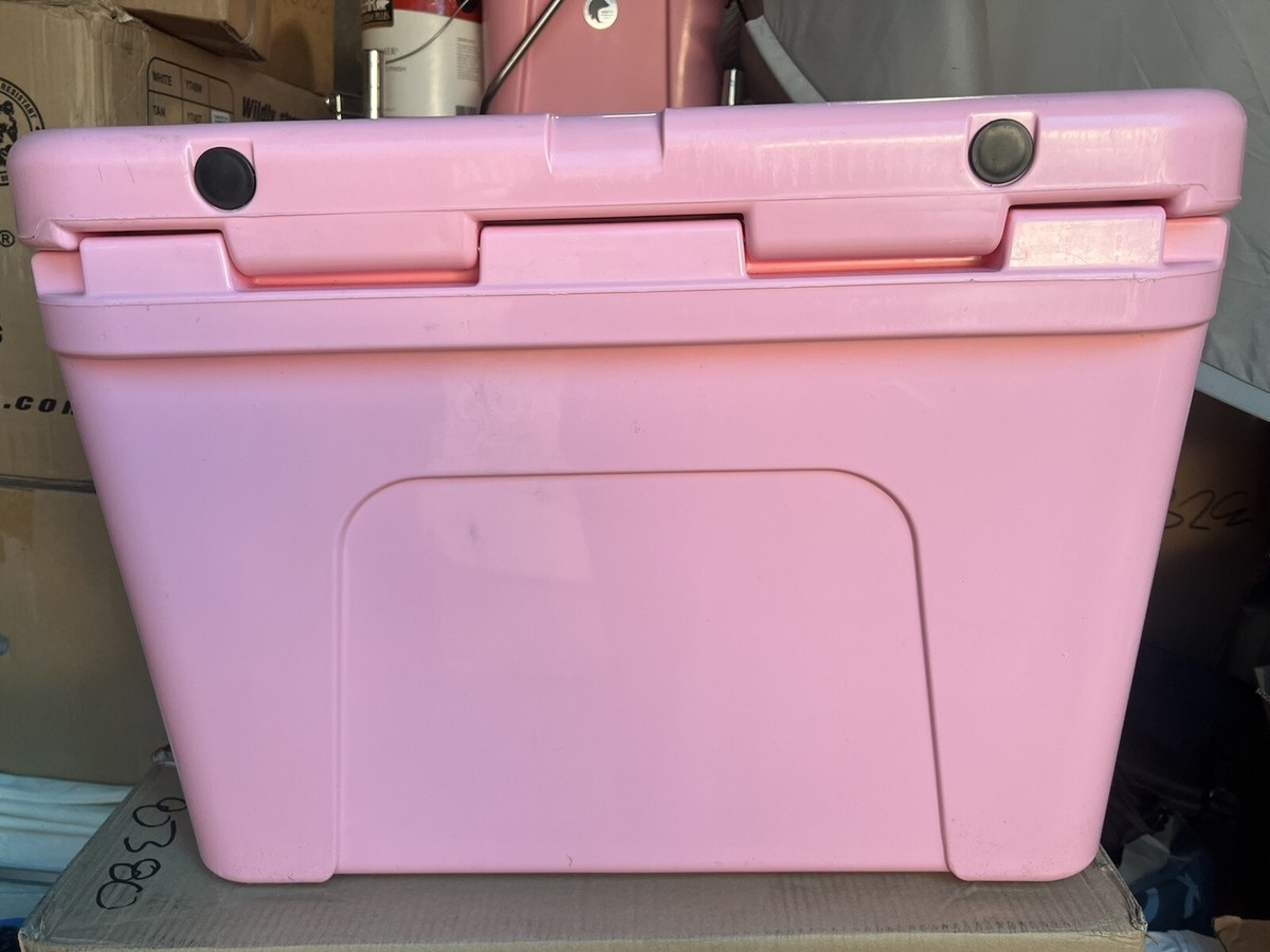 PINK LIMITED Edition 50 YETI W/NEW CUSTOM BLUE LATCHES - Main Image