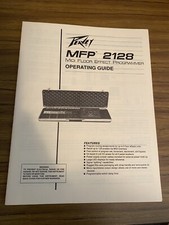PEAVEY MFP 2128 MIDI FLOOR EFFECT PROGRAMMER OPERATING GUIDE 1988