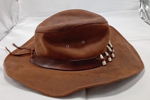 Bullhide Mens Western Cowboy Hat Leather Brown XL - Picture 9 of 9