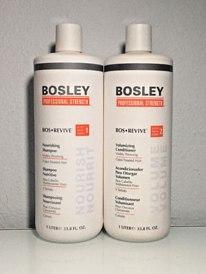 Bosley Bos-Revive Shampoo & Conditioner Color-Treated Hair 33.8 fl oz Set
