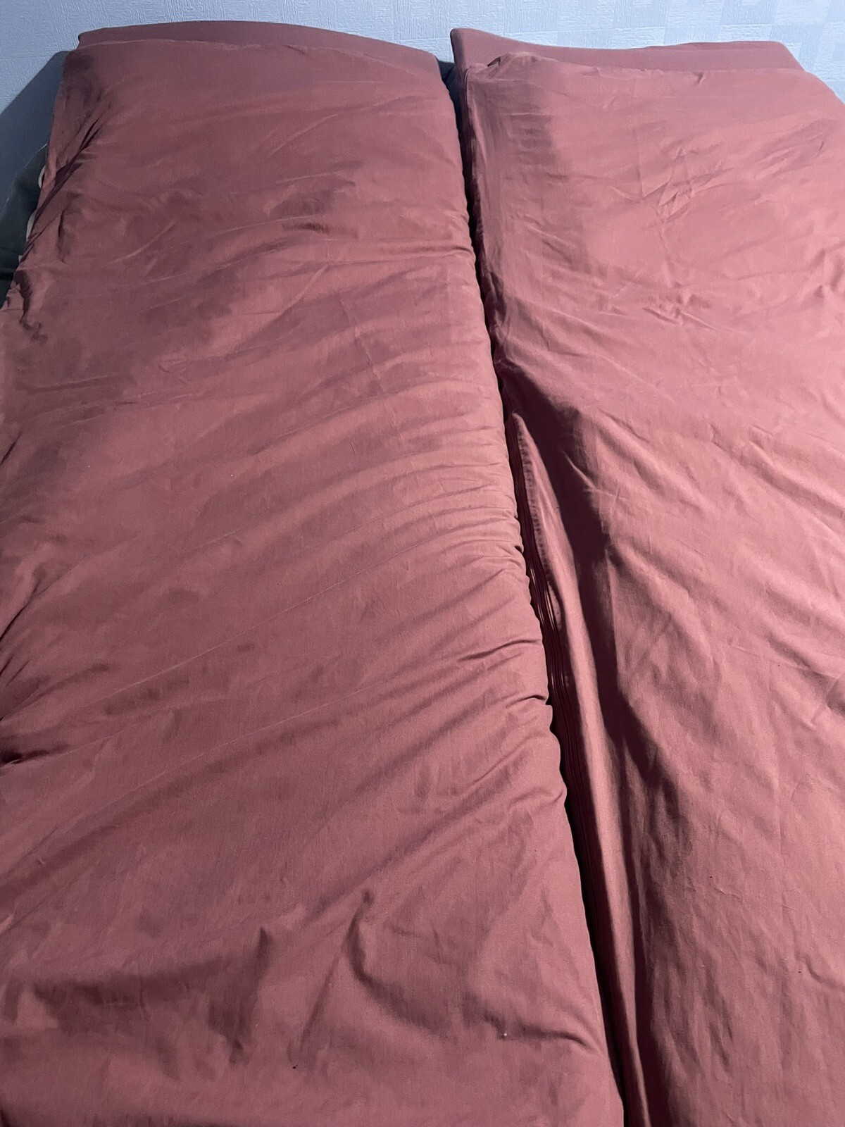 2x Duvalay sleeping bag 66x190cm purple Comfort 4cm mattress 4.5 Tog eBay