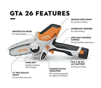 Stihl Gta26 Gta 26 Cordless Chainsaw Pruner Uk Stock Free Postage Ebay