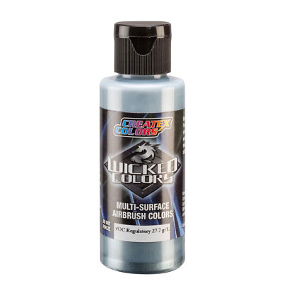 (253,00 /1l) Createx Wicked - W364 Metallic Blue Silver - 60ml Airbrush Farbe 11