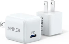 USB 20W Anker C Charger Nano Charger Powerport PD Durable Compact 2Pack