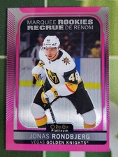 Jonas Rondbjerg 2021-22 O-Pee-Chee Platinum Marquee Rookies MATTE PINK #283