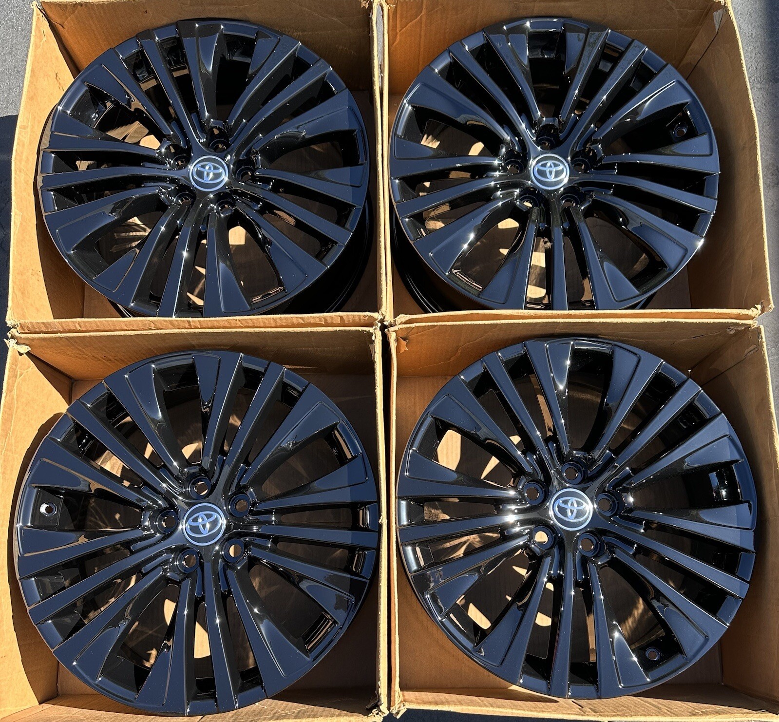 19” Toyota Venza Factory Wheels OEM Rims Gloss Black 2021-2022 Set of 4 ...