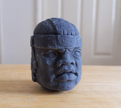 Olmec Giant Heads, Concrete Olmec Head Statue, Ancient Stone Head Mexico