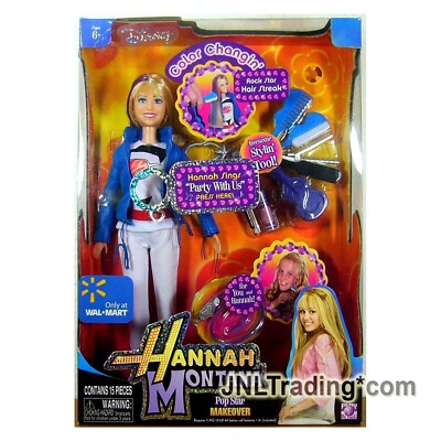 Year 2008 Disney Hannah Montana 12 Inch Doll - POP STAR MAKEOVER