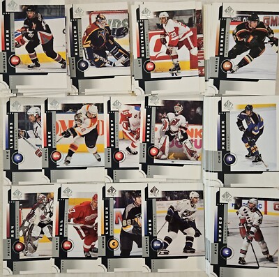 2001-02 SP Authentic Hockey Cards Complete Set 1-90 Mint