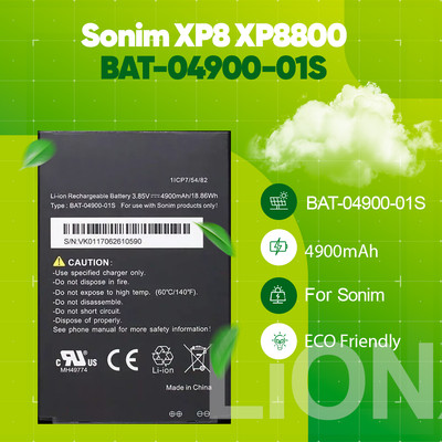 New Replacement Battery for Sonim XP8 XP8800 BAT-04900-01S 4900mAh Battery