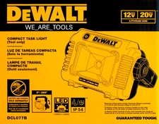 Dewalt DCL077B LED Compact Task Light 12V & 20V Work Spot Light MAX Tool LED