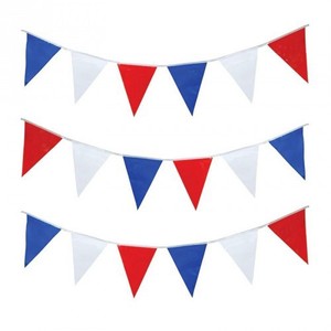 10m Royal Wedding Harry Meghan Red White Blue Triangle Bunting