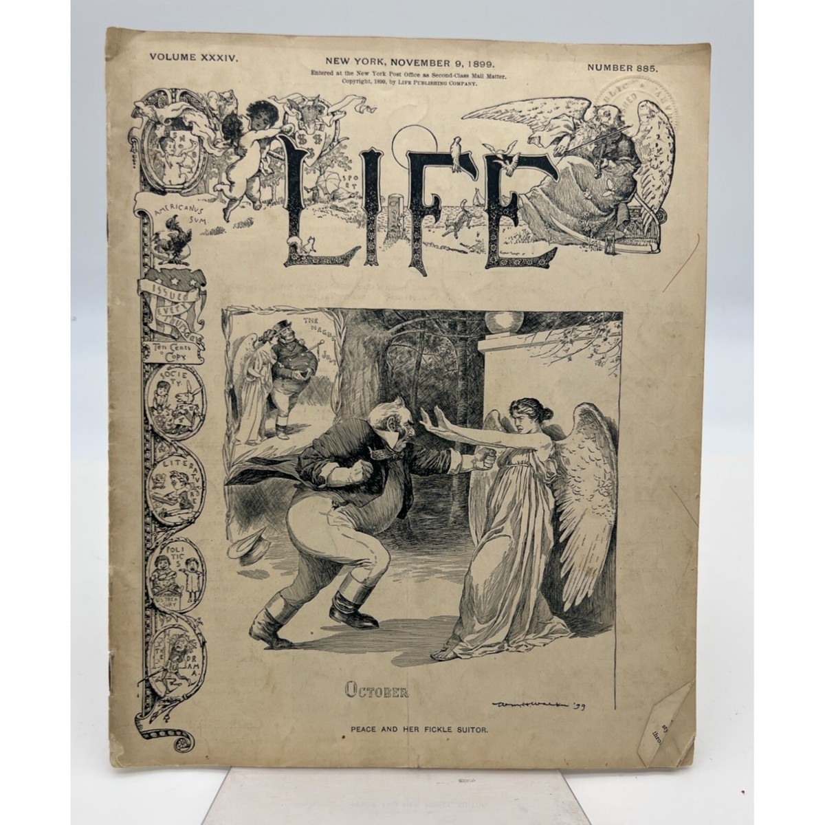 November 9 1899 Life Magazine Volume XXXIV Peace and Her