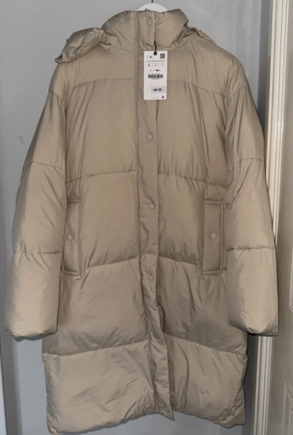 Padded Jacket Puffer Jacke Beige Zara ZARA COMFORTEMP